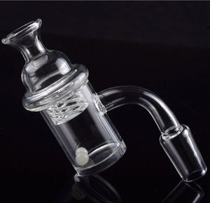 Smoking 25mm Quartz Banger Nail con Cyclone Spinning Carb Cap y Terp Pearl Hembra Macho 10mm 14mm 18mm para Dab Rig Bong