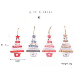 2019 Año Nuevo Merry Christmas Tree Decorations for Home Natural Wood Xmas Ornament Wooden Hanging Christmas Pendse Drop regalos