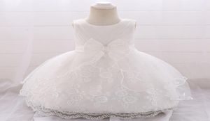 2019 vêtements nouveau-né coton robe de baptême pour bébé fille robe princesse fille robes 1er fête d'anniversaire robe de baptême fille Y1904414928