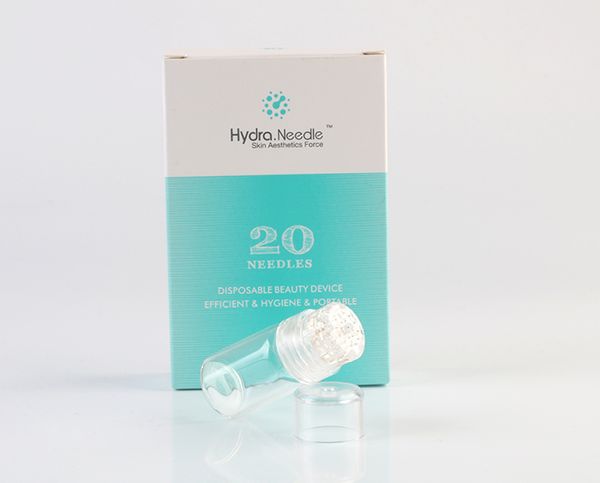 Hydra 20 Aguja 64 pernos de titanio aguja Micro Meso Derma Roller sin aguja mesoterapia Cuidado de la Piel Rejuvenecimiento blanquear anti arrugas