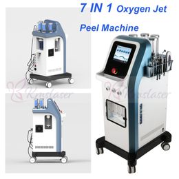 7 in 1 Israël Technologie 8 Bar Oxygen Jet Peel Water Dermabrasie Gezichtsverzorging Microcurrent Hydradermabrasion Oxgen Injector