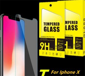 2019 plus récent 9H protecteur d'écran en verre trempé Film de protection pour iPhone X Xs Xr Max 8 7 6 Plus Samsung J3 J7 Prime