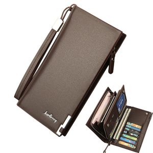 2019 nieuwste hot heren lederen bifold id -kaarthouder lange portemonnee portemonnee Checkbook clutch Billfold