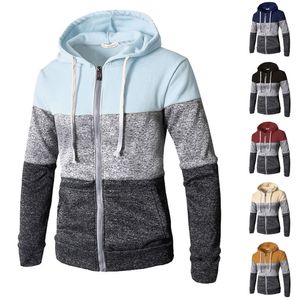 2019 Date Hommes Zip Up Casual Élastique Pull Manteau Tops Veste Outwear Pull Jogger Zipper Hommes Automne Hiver Sweat À Capuche Sweatercoat V191022