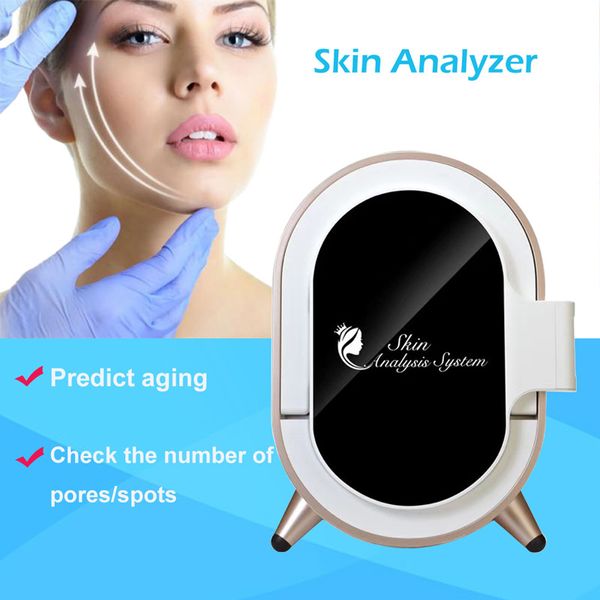 Système de diagnostic de la peau Analyseur de peau facial professionnel de 5e génération Derma Scan Scanner efficace pour salon de spa
