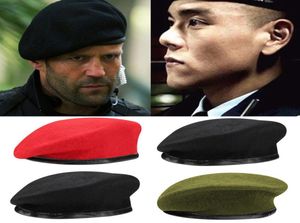 2019 plus récent unisexe respirant pure laine béret chapeaux hommes femmes forces spéciales soldats escadrons de la mort camp d'entraînement militaire Hat1837478