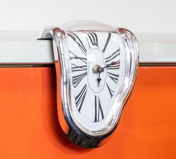 2019 roman surréaliste fusion déformée horloge murale surréaliste Salvador Dali Style horloge murale incroyable créatif décoration de la maison cadeau6604176