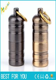 2019 Outdoor Mini Gas Sigaretten Torch Lighters Key Chain Capsule benzine benzine lichter opgeblazen sleutelhanger benzine lichter Smokin4745439