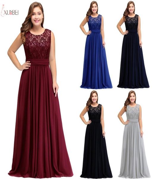 2019 Vestido de noche largo de encaje de talla grande Vestido de fiesta Aline con cuello halter plateado barato Vestidos formales de novia En stock CPS5261770490