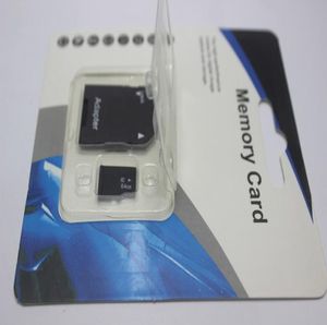 2019 populaire 128 GB 256 GB 64 GB 32 GB Micro TF-kaart geheugenkaart Met Adapter Blister Generiek Retail-pakket Aangepaste capaciteit1810056