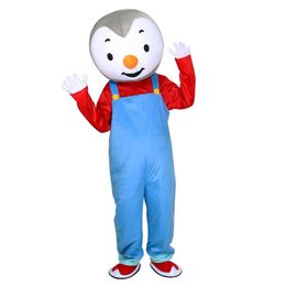 2019 Professioneel gemaakt T'choupi mascotte kostuum volwassen grootte tchoupi mascotte kostuums Fancy dress voor Halloween Purim verjaardagsfeestje 282q