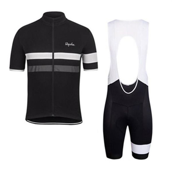 2019 RAPHA été hommes maillot de cyclisme à manches courtes vêtements de vélo vêtements bavoir SET uniforme VTT PRO vêtements de cyclisme vélo Maillot Culo204T