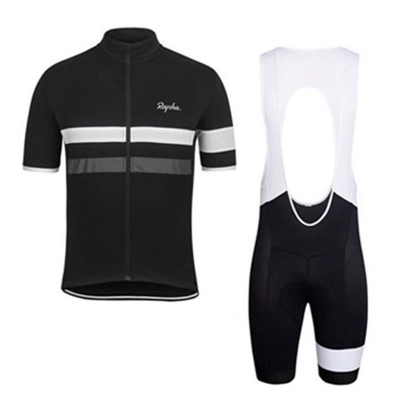 2019 Rapha Summer Mens à manches courtes Cycling Jersey Bike Wear Vêtements Bib Set Mtb Uniform Pro Colding Vêtements Bicycle Maillot Culo260r