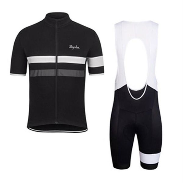 2019 RAPHA été hommes maillot de cyclisme à manches courtes vêtements de vélo vêtements bavoir SET uniforme VTT PRO vêtements de cyclisme vélo Maillot Culo296S