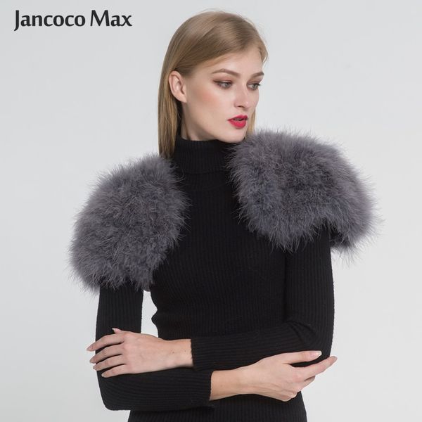 2019 Real Fur Cape Shrug Women Genuine Ostrich Feather Fuwle Poncho Fashion Hot Sale One Sp los S1264 265s