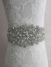 2019 Real Image Robes de mari￩e Sash Bridal Bridal Risestone Crystal Ribbon Tie Back ACCESSOIRES BRIDAL PRINCES