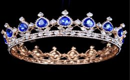 2019 rouge cristal Gold Color chic royal royal royal raminage britonneux Tiaras and Crowns Bridal Quinceanera Pageant Tiaras Green Silver 1587981