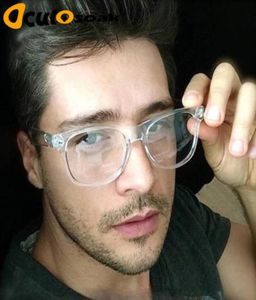 2019 Retro Men039S Transparent Lunettes Clear Lenses PC Comotuer Square Eyeglass Frames For Women Lire Eyewear Male Spectac9774651