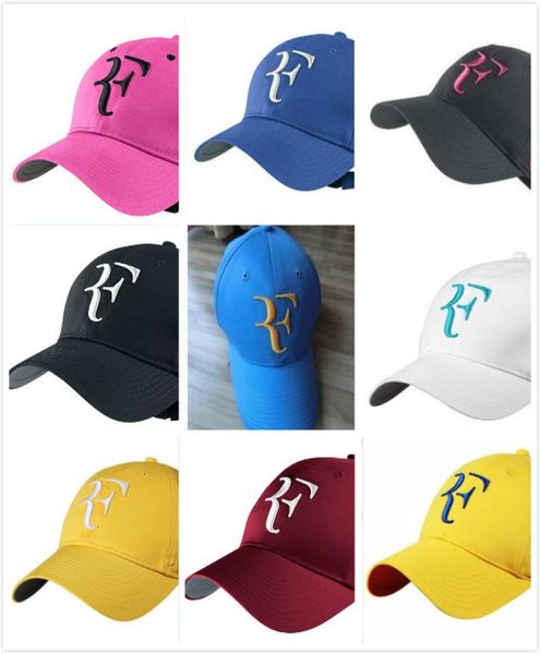 2019 Roger Federer RF Gorras de béisbol raqueta de tenis gorra snapback raqueta de tenis Gorra deportiva ajustable 20199755019