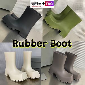 Trooper Rubber Boots Half Ankle Booties Designer Paris rain boots rainboots with box Men Women Shoes Sneaker black Waterproof Bootes fashion snow Boot Sneakers