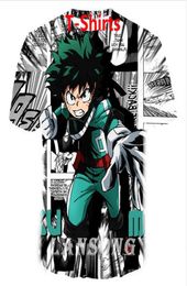 2019 S Big Yards T -shirt vrouwen Men My Hero Academia 3d Sublimation Print T -shirt zomerkleding T -shirt DRW01279709108