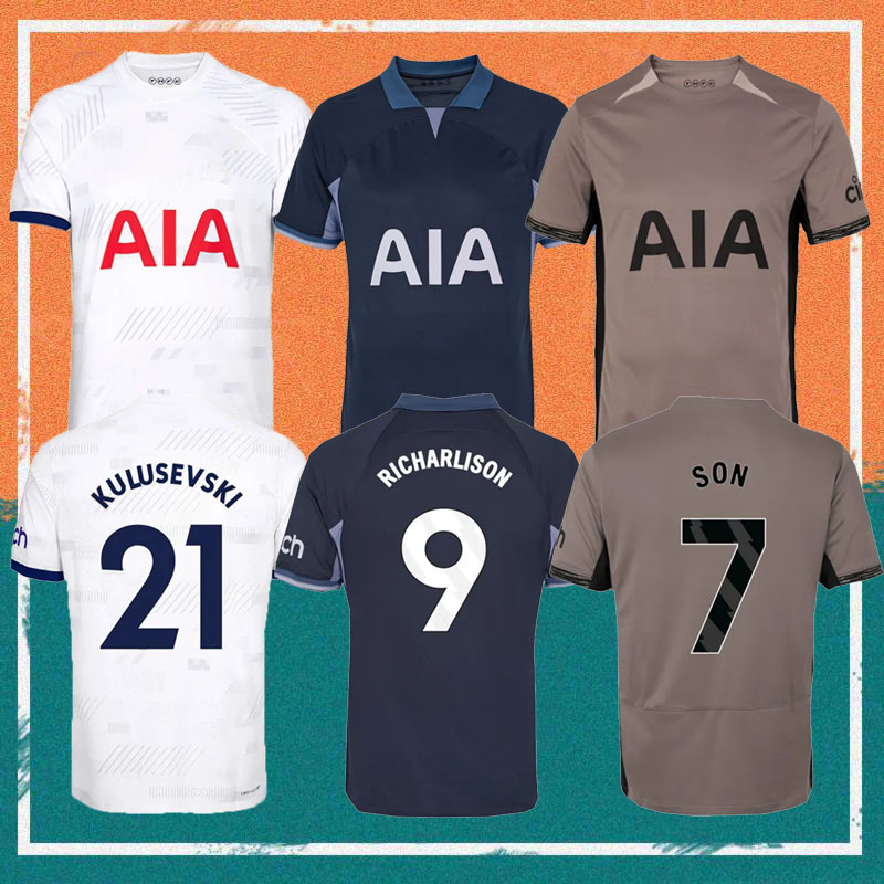 23/24 SON MADDISON SOCCER Jerseys 2023 HOJBJERG Richarlison Romero Kulusevski Maillots de Foot Shirt Kit Bissouma Dier Phillips Football Mundlid