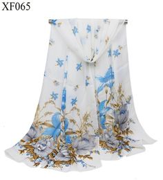 Temporada 2019, bufanda larga de gasa con estampado de mujer, chal de seda Yiwu, pañuelo pequeño con flores y plantas, regalo, nueva moda 5952732