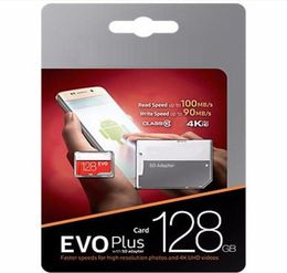 2019 Vendre Black Red Evo Plus Classe 10 256 Go 64 Go 32 Go 128 Go Flash TF Carte Memory Card C10 Adapter Pro Plus Class 10 100MB4940761