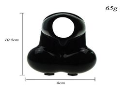 2019 Silicone testicule pochette Squeezer Sac de testicule sac Scrotum Bondage du sac d'érection érection érection noire couleur claire nouvelle conception SE6131608