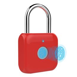 2019 Smart Padlock Fingerprint sans clé USB rechargeable serrure de porte Sécurité