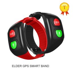 2019 Smart Voice IP67 Waterdichte GPS WiFi Tracker Locator Anti-Most Bracelet voor oudere slimme polsband met SOS Two Way Call