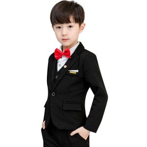 2019 Spring Flower Boys Formele Blazer Clothing Set Kids Jacket Vestbroek 3 stks bruiloft Tuxedo pak kinderen verjaardagskostuum