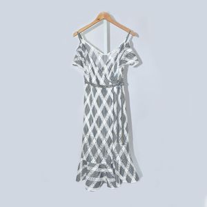 2019 lente zomer gestreepte print spaghetti riem v-hals katoen gorded mid-calf jurken vrouwen jurk mode vestidos A2714