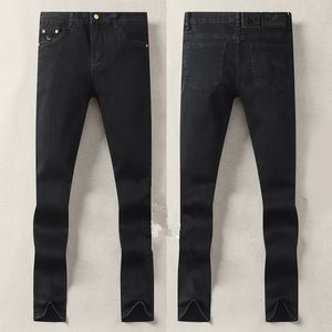 Mens Jeans Designer Luxury Autumn Fashion Design Black Color Stretch Fabric Straight Pants Recycled Water Simple Generous Casual Business Leisure Style Size 29-38
