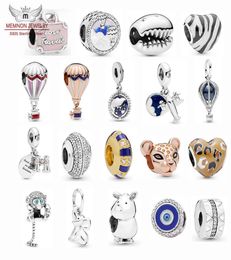 Sommerkollektion 2019, Luftballon-Reise-Charms, 925er Sterlingsilber, Propellerflugzeug-Anhänger, Affenperlen, passend für Armband DIY5401839