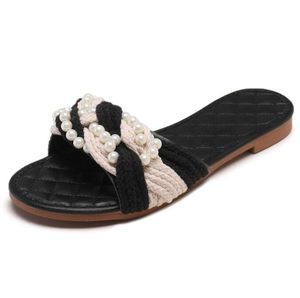 2019 Sandali estivi Scarpe casual da spiaggia da donna Pantofole con cinturino con tacco piatto Scarpe da donna Infradito Pantufa Scarpe da donna