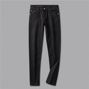 22ss mais novo mens jeans outono marca completa homens lavados design casual magro leve estiramento calças magras em linha reta negócios lazer calças de alta qualidade W29-W38