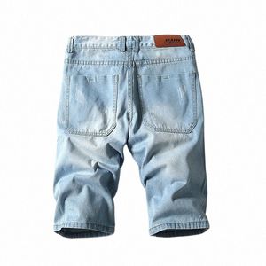 2019 été mince secti denim shorts jeans pour hommes, shorts pour hommes décontractés Fi shorts en jean légers pour hommes de haute qualité à la mode 42 I2Qg #