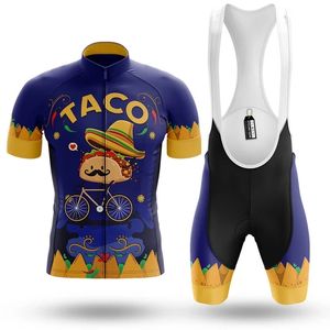 2024 Taco Bicycle Cycling Jersey Mtb Vêtements de VTT Vêtements Men Short Set Ropa Ciclismo Bicycle porter des vêtements Maillot Culotte
