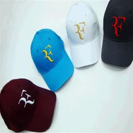 2019 la broderie hommes femmes Roger Federer RF hybride chapeau raquette de tennis chapeau casquette raquette réglable 2110