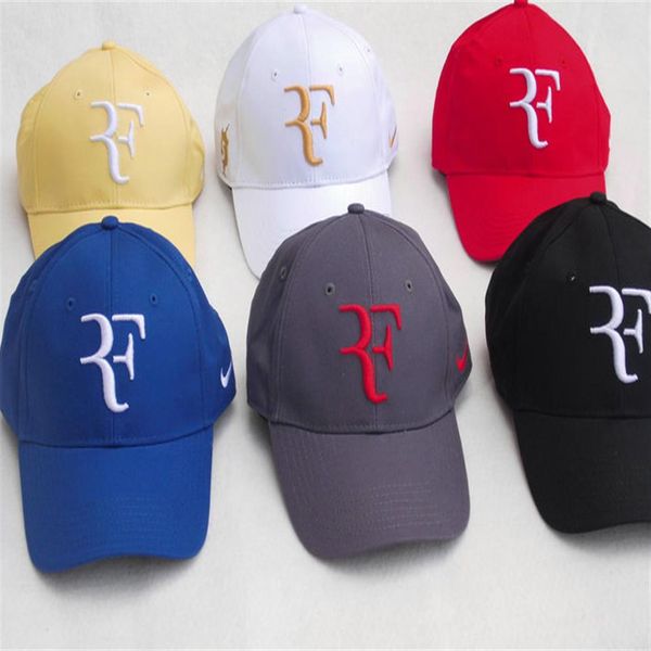 2019 las últimas gorras hombres mujeres Roger Federer RF Hybrid Hat raqueta de tenis gorra raqueta ajustable 236Y