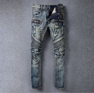 2019, de nieuwe merk mode Europese en Amerikaanse zomer mannen slijtage jeans zijn casual jeans van mannen # 31-34-034-35