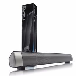 LP-08 Bluetooth Draadloze Soundbar Bars Smart Descktop USB-luidsprekers Subwoofer Computer Bass Stereo Hifi TF-kaart met MIC 2-kleuren