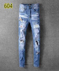 2019 Top Quality 007 I Jeans célèbre Brand Designer Jeans Men Fashion Street Wens Biker Biker Jeans Man Pants5158381