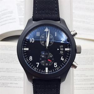 Reloj de pulsera de lujo de alta calidad Big Pilot Midnight Blue Dial Reloj automático para hombre Relojes de 44 mm para hombre.