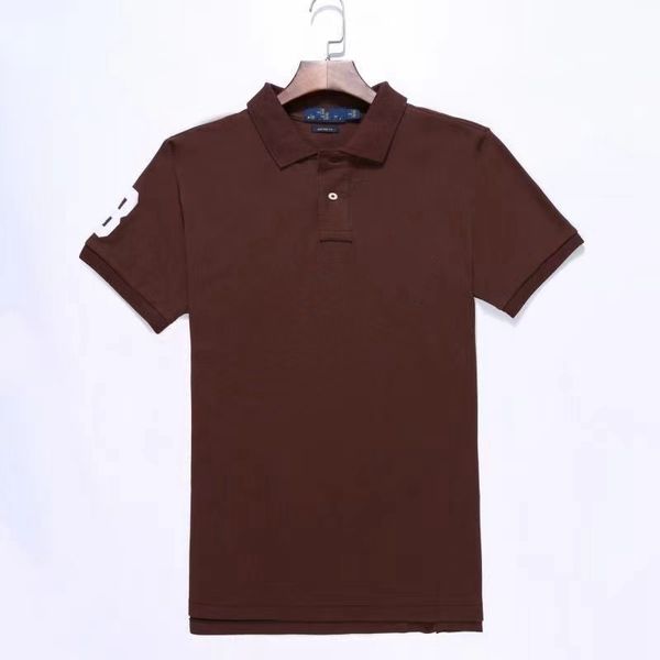 Commercio all'ingrosso 2247 Estate Nuove Polo Camicie Maniche corte da uomo europee e americane CasualColorblock Cotton T-shirt ricamate di grandi dimensioni S-2XL