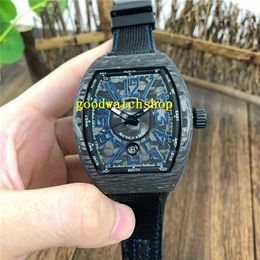 2019 Vanguard Carbon Krypton Montre pour homme Montre de sport super lumineuse Suisse 0800 Automatique Mécanique 28800 vph Saphir Cristal Wate246h