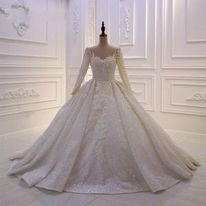 A-lijn trouwjurken Vintage sexy kanten ball jurk jurken pure lange mouwen veter korset trouwjurk op maat gemaakte bruidsjurken plus maat