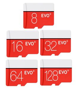 2019 White Red Evo plus 256 Go 128 Go 64 Go 32 Go 16 Go 90Mbs TF Flash Memory Class 10 avec package d'adaptateur SD avec 4099624