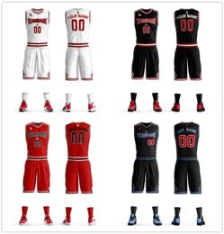 2019 maillots de basket-ball de sport entier définit un costume en polyester à séchage rapide, concevez votre propre logo Polyester Sports Suit6641675